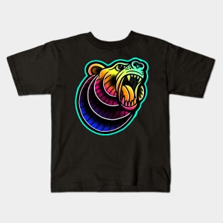 Rad Colorful Bear Kids T-Shirt